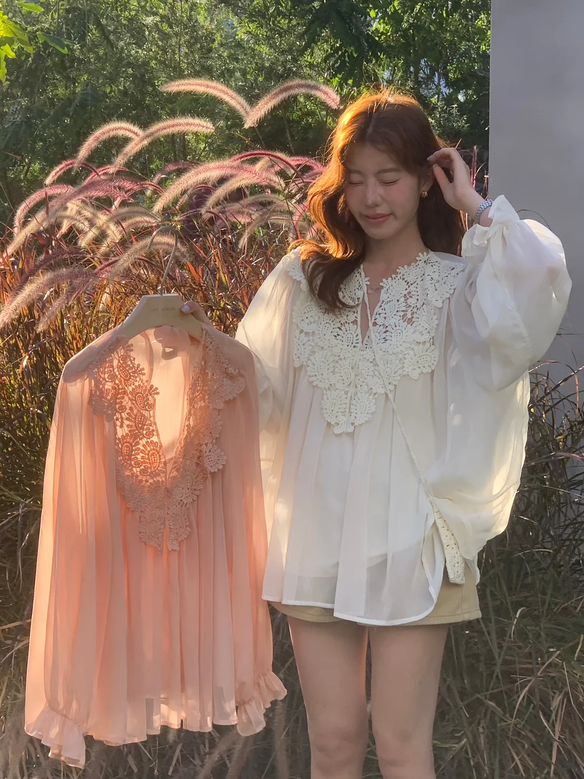 Limon2026 Early Spring New Floral Lace Splicing Design Tank Top And Vest Set Women's Sweet Style Thin Long Sleeve Shirt
Limon2026 Early Spring New Floral Lace Splicing Design Tank Top And Vest Set Women's Sweet Style Thin Long Sleeve Shirt