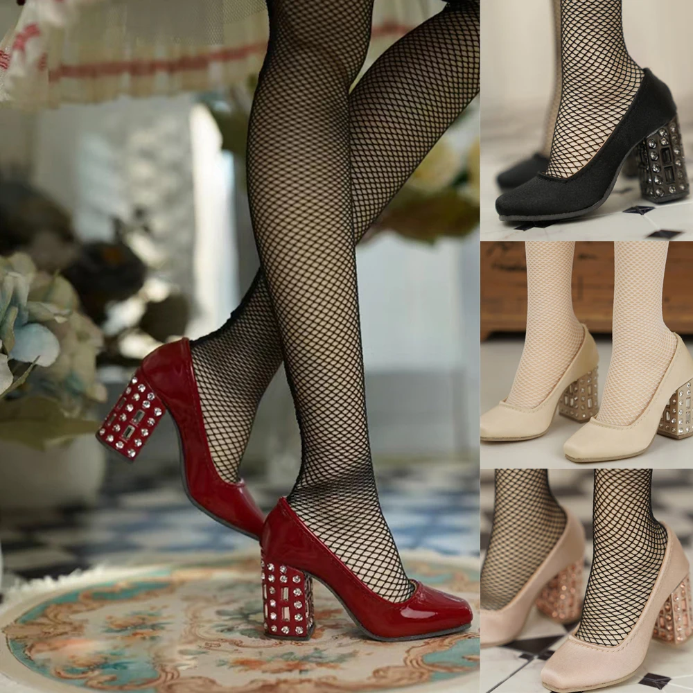 D09-P742 children handmade toy 1/3 sdgr Doll BJD/SD doll shoes Diamond high heels with thick heels 1pair
D09-P742 children handmade toy 1/3 sdgr Doll BJD/SD doll shoes Diamond high heels with thick heels 1pair