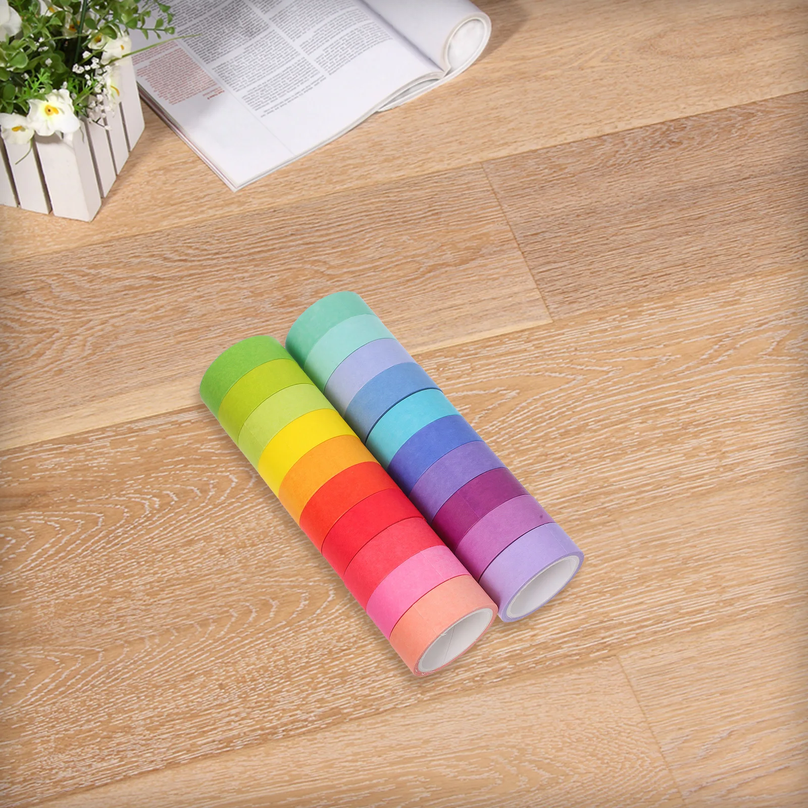 20 Rolls Washi Tape Decorative Adhesive Paper Tape for DIY Scrapbooking Journals Cards Craft Supplies Craft Materials 
20 Rolls Washi Tape Decorative Adhesive Paper Tape for DIY Scrapbooking Journals Cards Craft Supplies Craft Materials