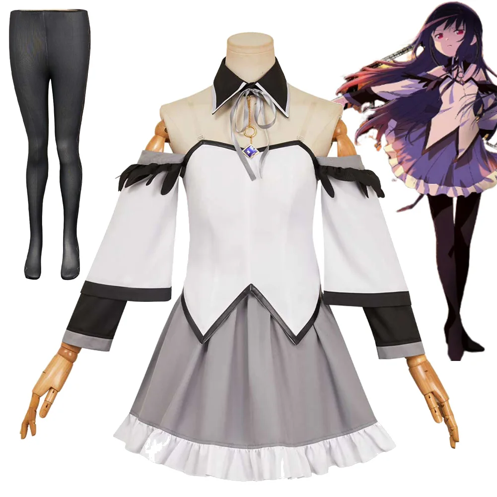 Akemi Homura Anime Magi of Puella Cosplay Women Costume Skirts Scoks Set Female Adult Dress Fantasia Clothing Halloween Suits
Akemi Homura Anime Magi of Puella Cosplay Women Costume Skirts Scoks Set Female Adult Dress Fantasia Clothing Halloween Suits