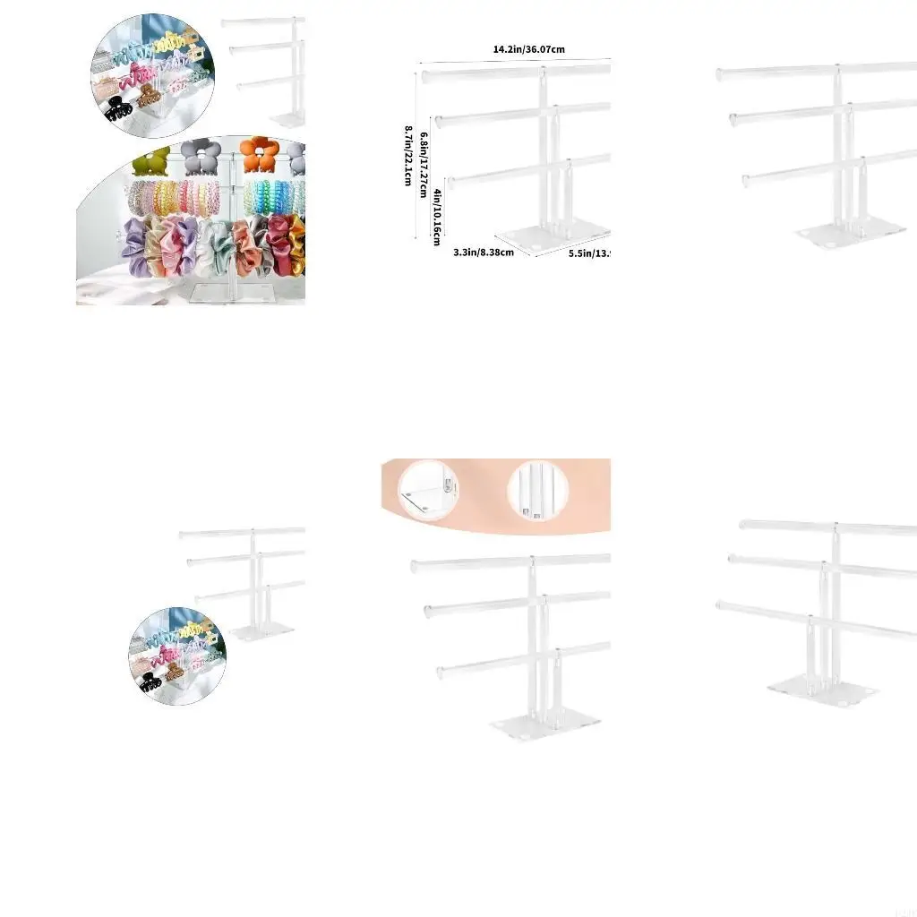 3 Tiers Acrylic Hair Clip Storage Rack Efficient Accessories Stand for Women
3 Tiers Acrylic Hair Clip Storage Rack Efficient Accessories Stand for Women