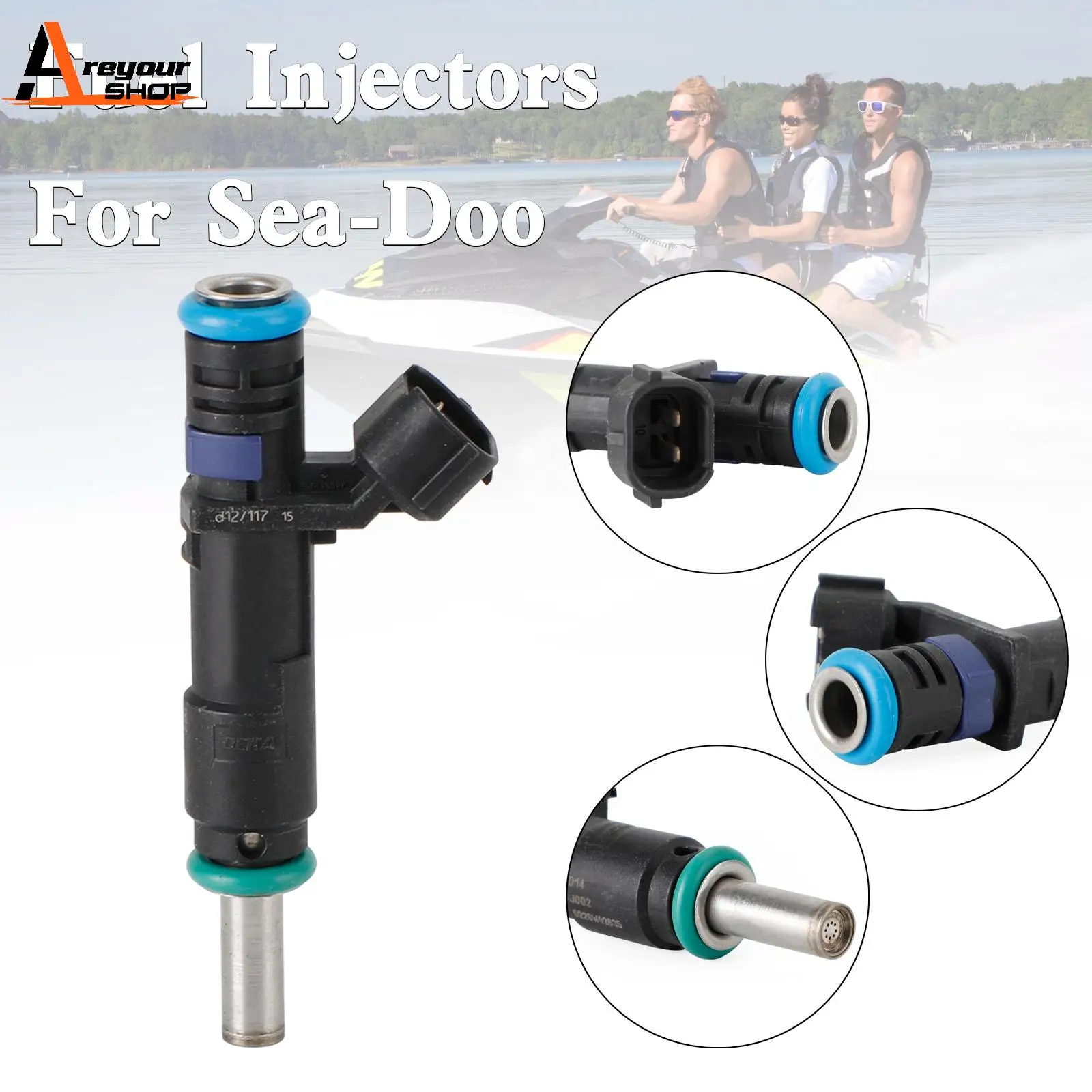 Areyourshop 420874836 Fuel Injectors 420874848 for Seadoo GTI 130/SE 130 GTS 130 2011-2015
Areyourshop 420874836 Fuel Injectors 420874848 for Seadoo GTI 130/SE 130 GTS 130 2011-2015