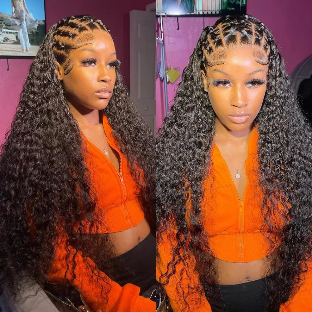 13x4 Lace Front Human Hair Wig Glueless Wig Human Hair Deep Water Wave 13x6 HD Lace Frontal Wig Brazilian Curly Wigs For Women
13x4 Lace Front Human Hair Wig Glueless Wig Human Hair Deep Water Wave 13x6 HD Lace Frontal Wig Brazilian Curly Wigs For Women