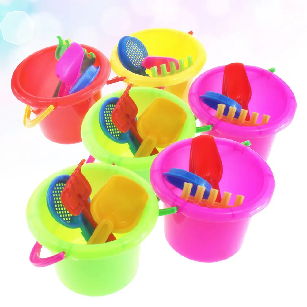 6Sets Beach Sand Playset Plastic Bucket Spoon Set Kid Small Lightweight Perfect for Outdoor Beach Gift Creativity Color
6Sets Beach Sand Playset Plastic Bucket Spoon Set Kid Small Lightweight Perfect for Outdoor Beach Gift Creativity Color