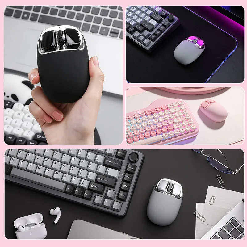 YUNZII C1 Mouse Puff Three Mode Wireless Bluetooth Ergonomic Design PAW3212 Laptop Business Office Girl Portable Pink Mouse
YUNZII C1 Mouse Puff Three Mode Wireless Bluetooth Ergonomic Design PAW3212 Laptop Business Office Girl Portable Pink Mouse