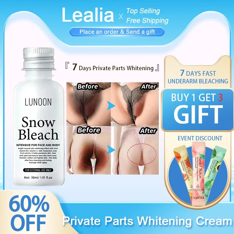 Body Whitening Cream Private Parts Underarm Bleaching Serum Butt Knee Brighten Inner Thigh Intimate Part Dark Melanin Remove Gel
Body Whitening Cream Private Parts Underarm Bleaching Serum Butt Knee Brighten Inner Thigh Intimate Part Dark Melanin Remove Gel