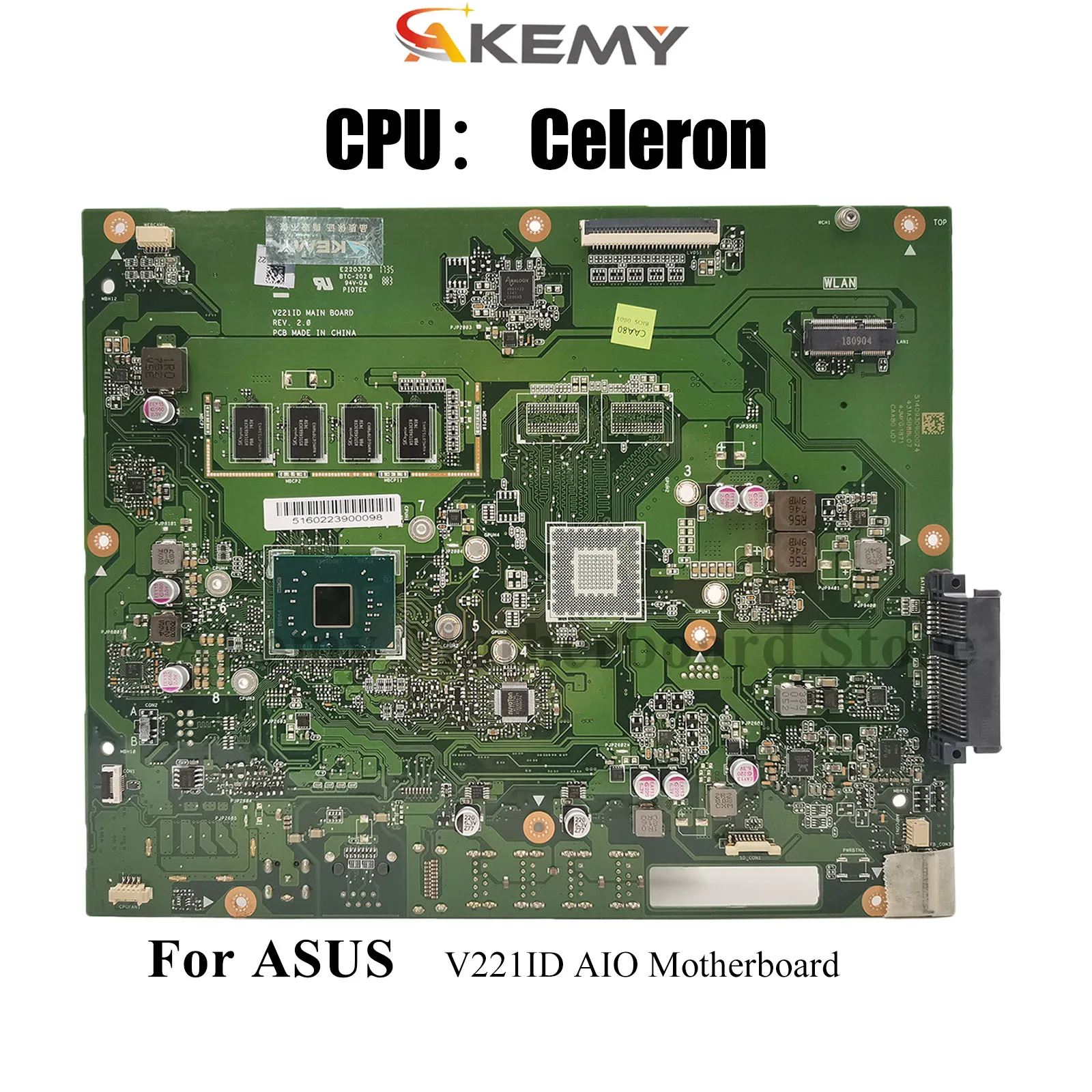 V221ID Motherboard For ASUS Vivo AiO V221I V221ID V221IA V221IC Mainboard With Celeron CPU 100% tests OK fast shipping stk
V221ID Motherboard For ASUS Vivo AiO V221I V221ID V221IA V221IC Mainboard With Celeron CPU 100% tests OK fast shipping stk