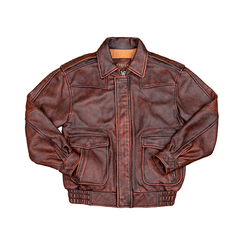 Hong Kong Style Wide Version Flight Jacket Retro Genuine Leather Short Jacket Men's Plus Size Fat Cowhide Locomotive Jacket
Hong Kong Style Wide Version Flight Jacket Retro Genuine Leather Short Jacket Men's Plus Size Fat Cowhide Locomotive Jacket
