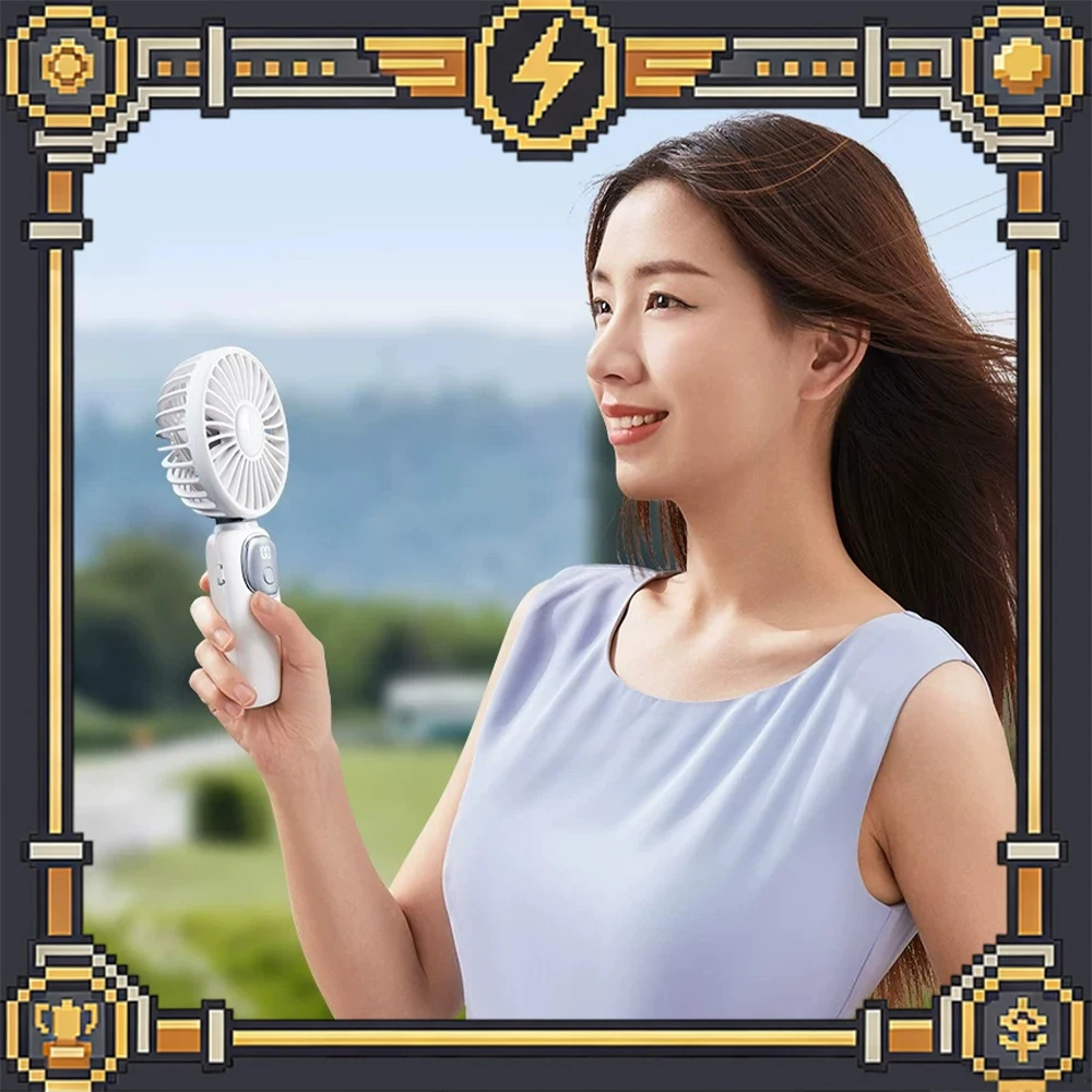 Joyroom JR-CY717 Handheld Fan Ultra High Speed Motor Handheld Small Fan The Fifth Gear Wind Choose At Will low Noise For Gifts
Joyroom JR-CY717 Handheld Fan Ultra High Speed Motor Handheld Small Fan The Fifth Gear Wind Choose At Will low Noise For Gifts