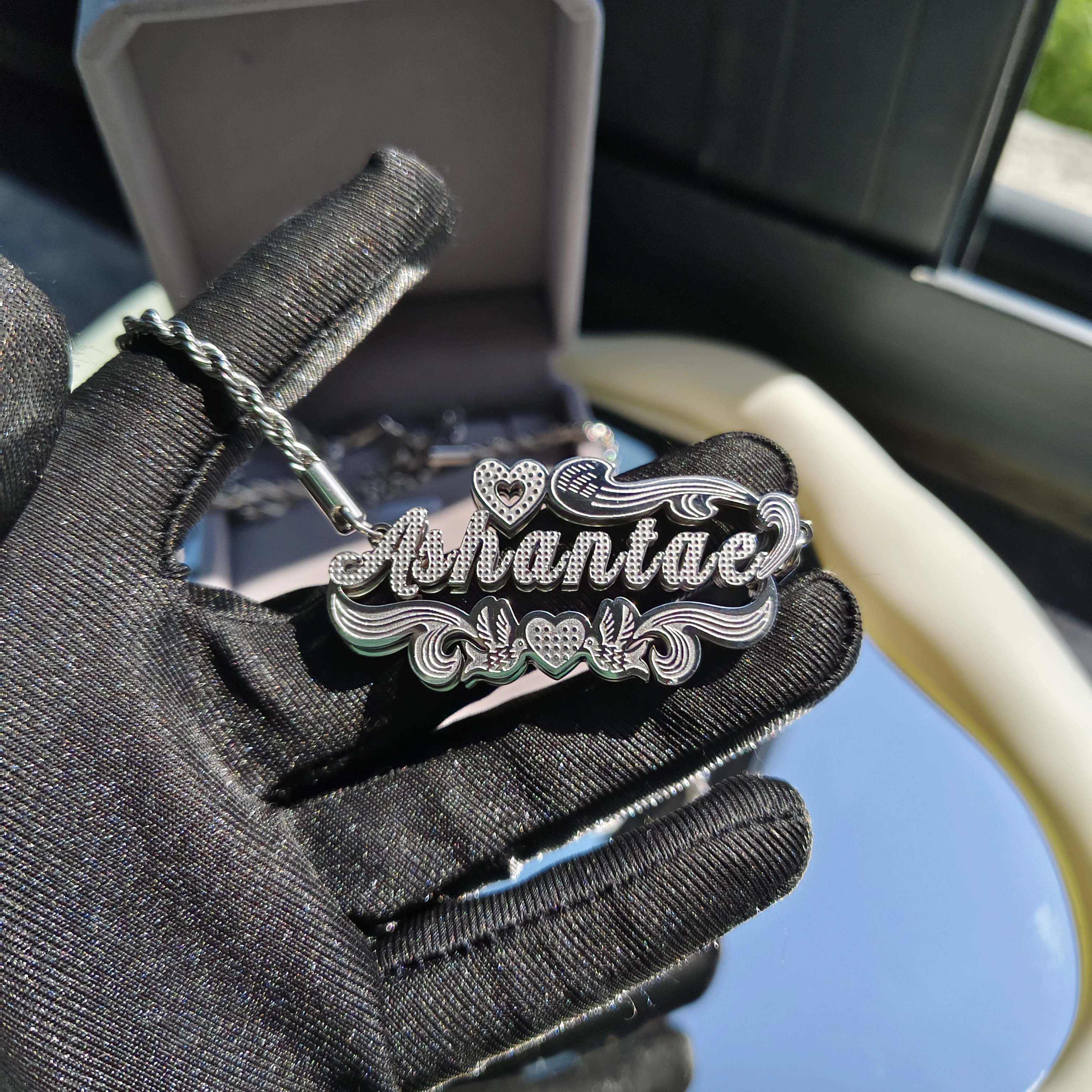 DHQH New Customized Name Double-layer Nameplate Necklace Personalized Letter 3D Nameplate Pendant Father's Day Gift for Her/Him
DHQH New Customized Name Double-layer Nameplate Necklace Personalized Letter 3D Nameplate Pendant Father's Day Gift for Her/Him