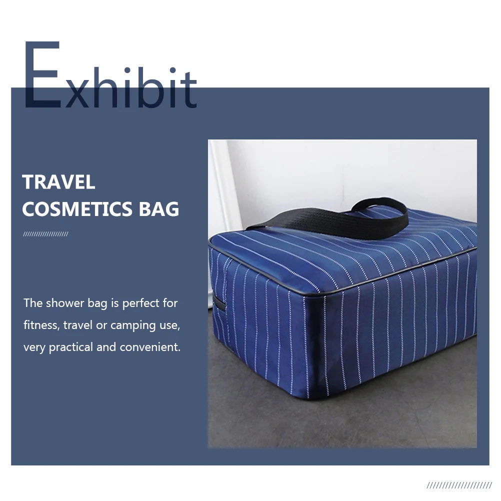 Large Capacity Waterproof Shower Bag Portable Travel Toiletry Organizer Oxford Cloth Wash Bag for Camping Gym Travel Wash Pouch 
Large Capacity Waterproof Shower Bag Portable Travel Toiletry Organizer Oxford Cloth Wash Bag for Camping Gym Travel Wash Pouch