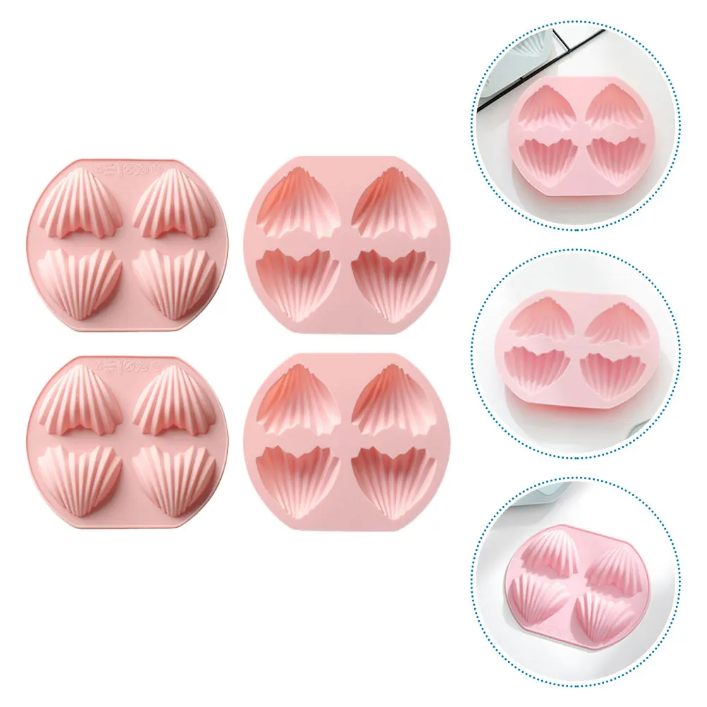 4Pcs Heart Shape Silicone Baking Molds Creative 4 Cavity Cake Moulds for Fondant Biscuits Desserts 4 Cavity Mold
4Pcs Heart Shape Silicone Baking Molds Creative 4 Cavity Cake Moulds for Fondant Biscuits Desserts 4 Cavity Mold