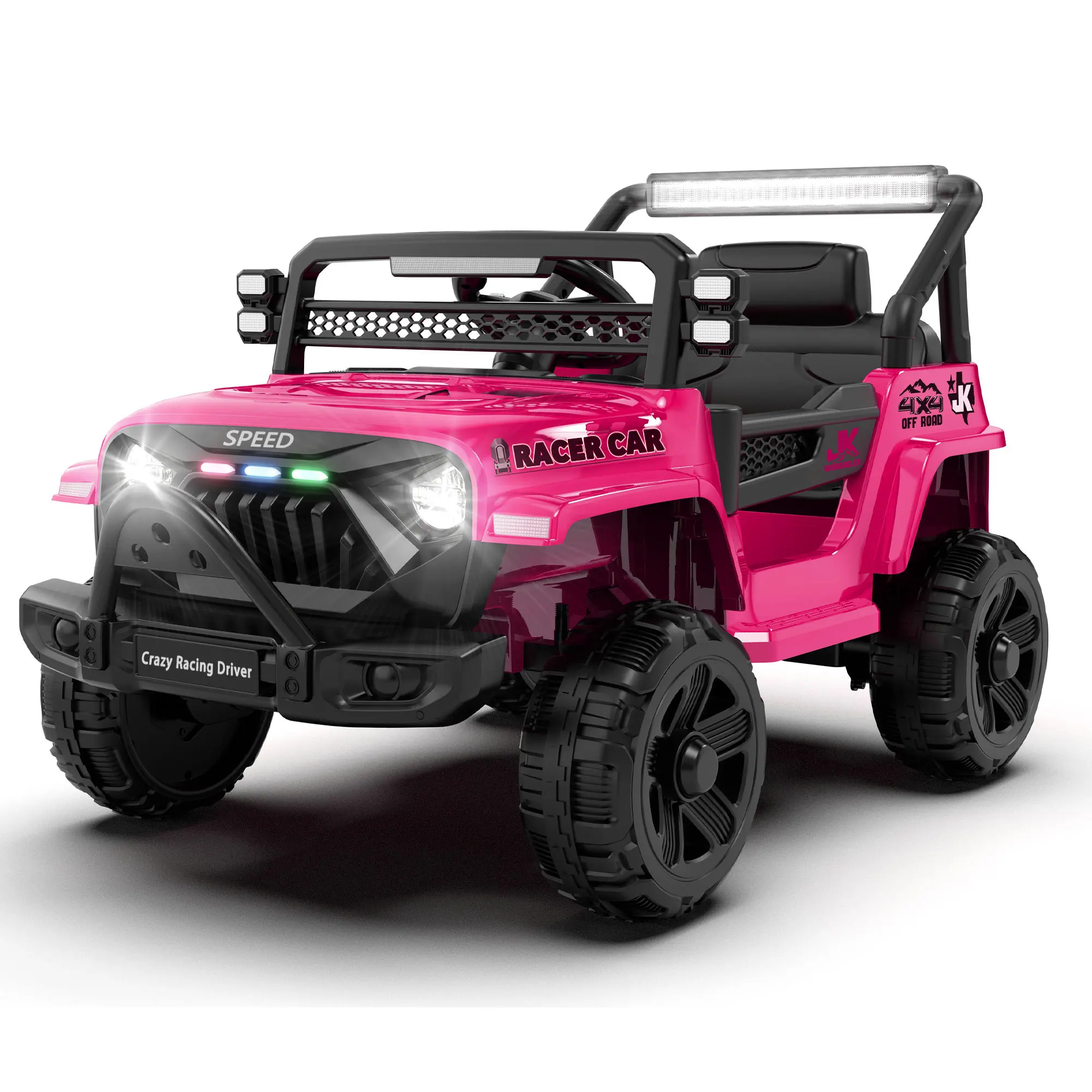 12V Kids Ride on Electric Truck with Parent Remote Control Suspension LED Lights Bluetooth Music for Kids Pink
12V Kids Ride on Electric Truck with Parent Remote Control Suspension LED Lights Bluetooth Music for Kids Pink