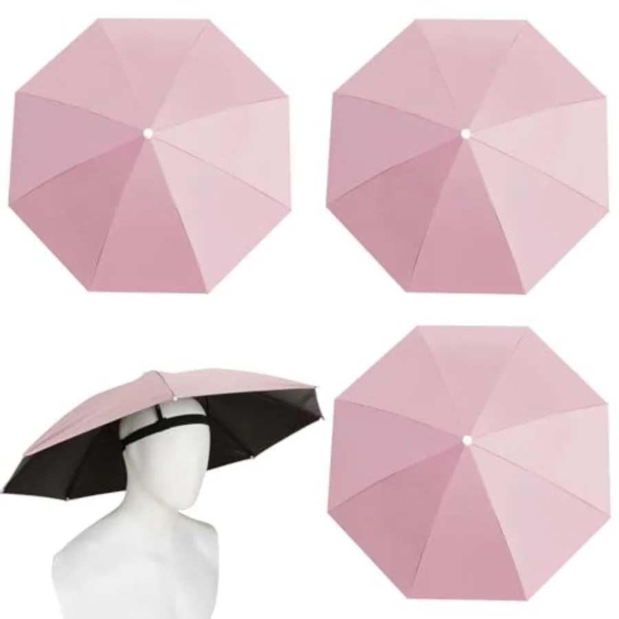 4 Pack Umbrella Hats, 27" Hands-Free Head Umbrealla Hats for Adult, Folding Waterproof Umbrella Cap With Head Strap for Outdoor
4 Pack Umbrella Hats, 27" Hands-Free Head Umbrealla Hats for Adult, Folding Waterproof Umbrella Cap With Head Strap for Outdoor