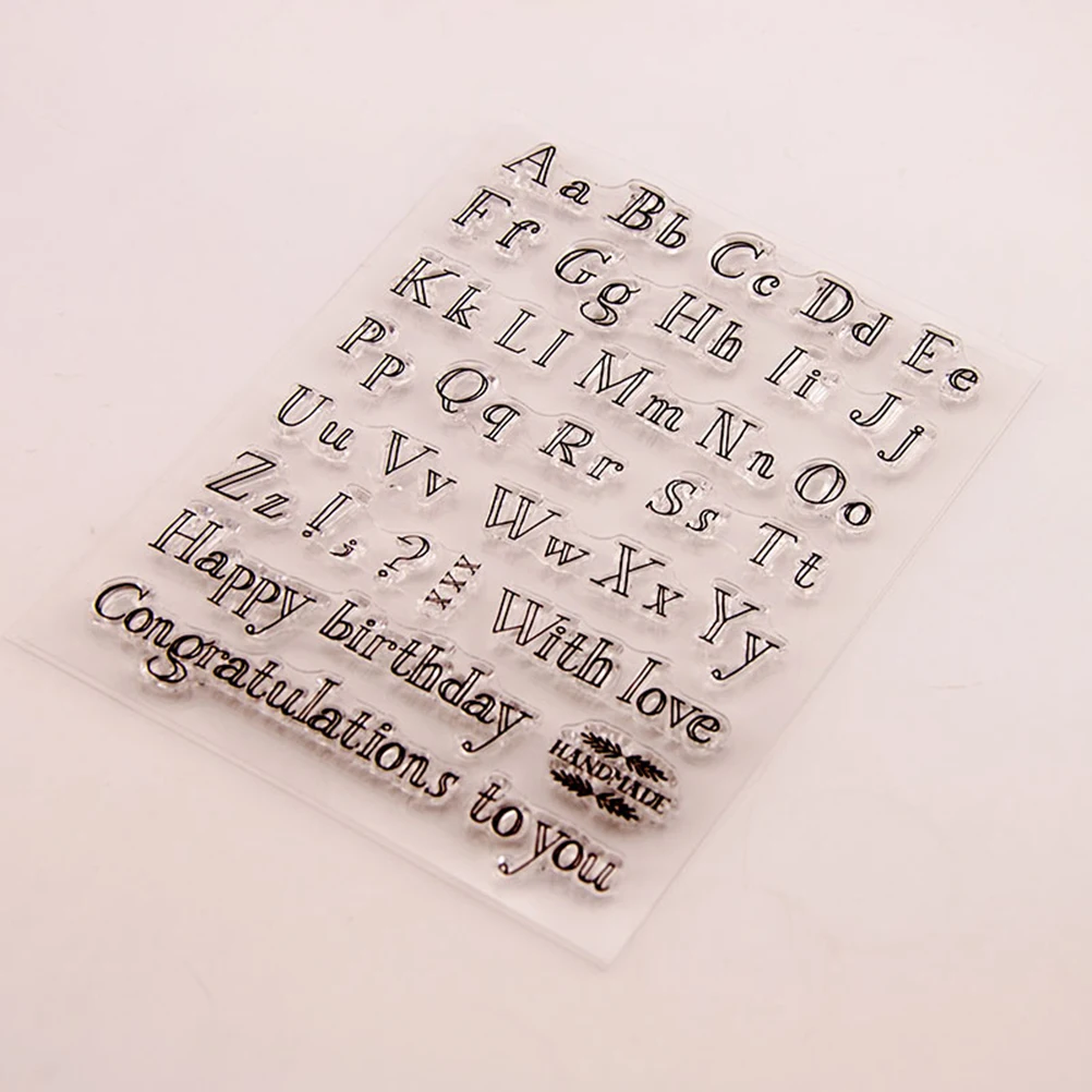 Silicone Stamps for Scrapbooking Clear Letter Transparent TPR Material Easy Clean Reusable Craft Project Schedule Planner
Silicone Stamps for Scrapbooking Clear Letter Transparent TPR Material Easy Clean Reusable Craft Project Schedule Planner