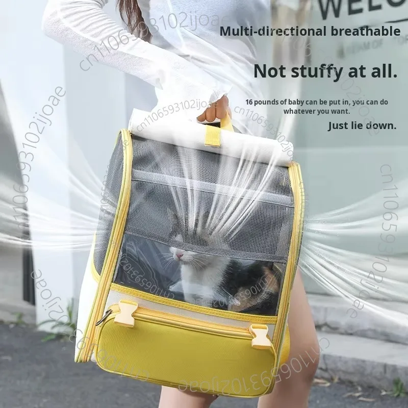 Cat Bag Outdoor Portable Backpack Foldable, Light and Breathable, Large Capacity, Suitable for Cats and Dogs in All
Cat Bag Outdoor Portable Backpack Foldable, Light and Breathable, Large Capacity, Suitable for Cats and Dogs in All