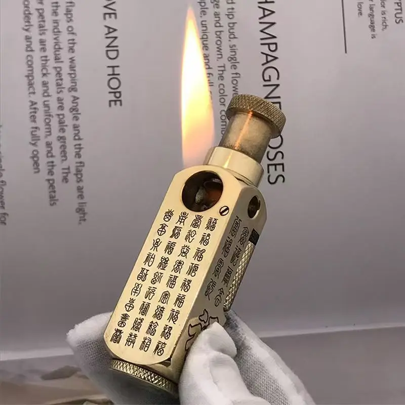 Портативная легкая латунная зажигалка специальной формы, редкая мужская подарочная зажигалка, практичный инструмент, аксессуары для курения, прокатный лоток
Портативная легкая латунная зажигалка специальной формы, редкая мужская подарочная зажигалка, практичный инструмент, аксессуары для курения, прокатный лоток