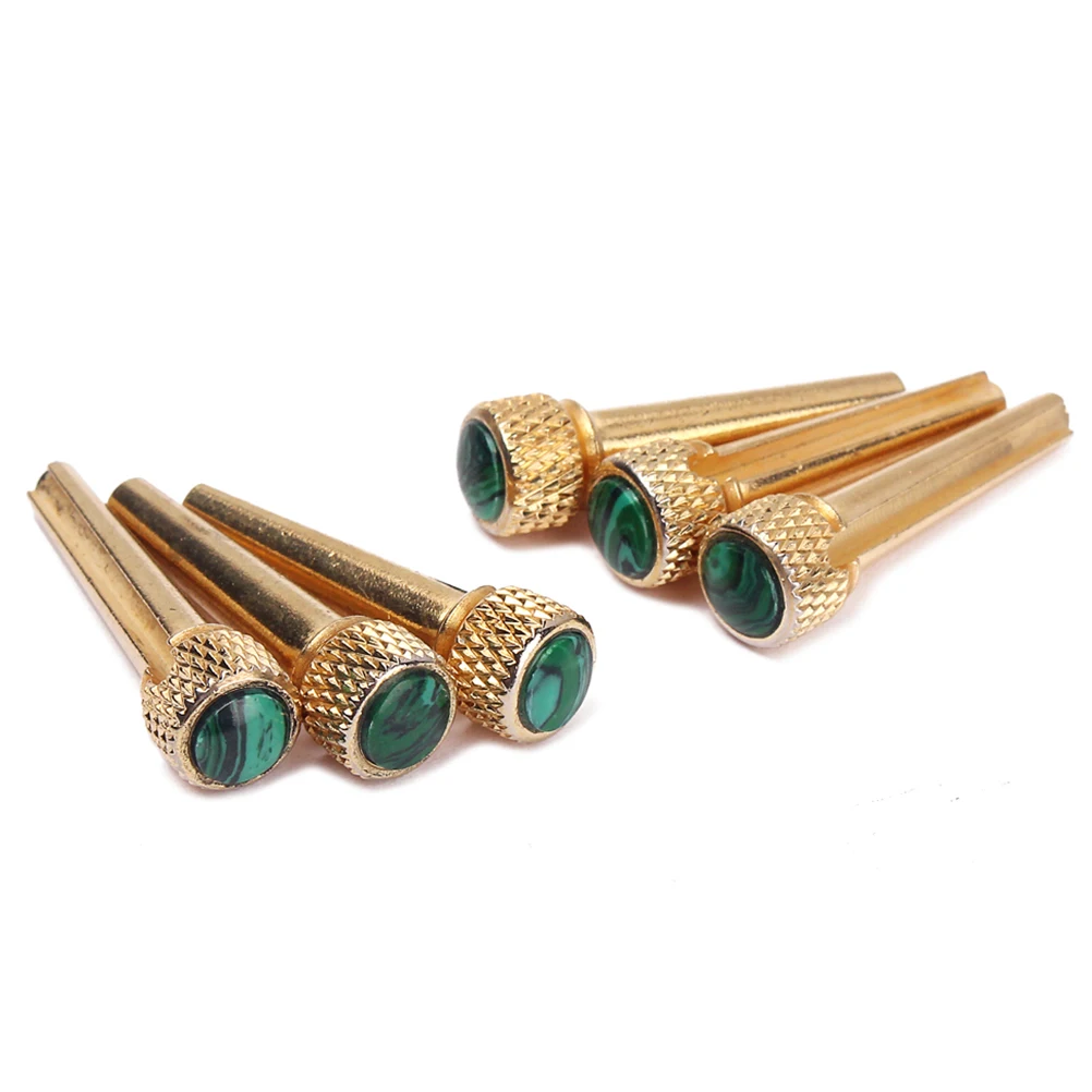 6 Pcs Golden Stringed Guitar Accessory Spare Parts Pin Inlaid Abalone Dot Brass Bridge Pins
6 Pcs Golden Stringed Guitar Accessory Spare Parts Pin Inlaid Abalone Dot Brass Bridge Pins