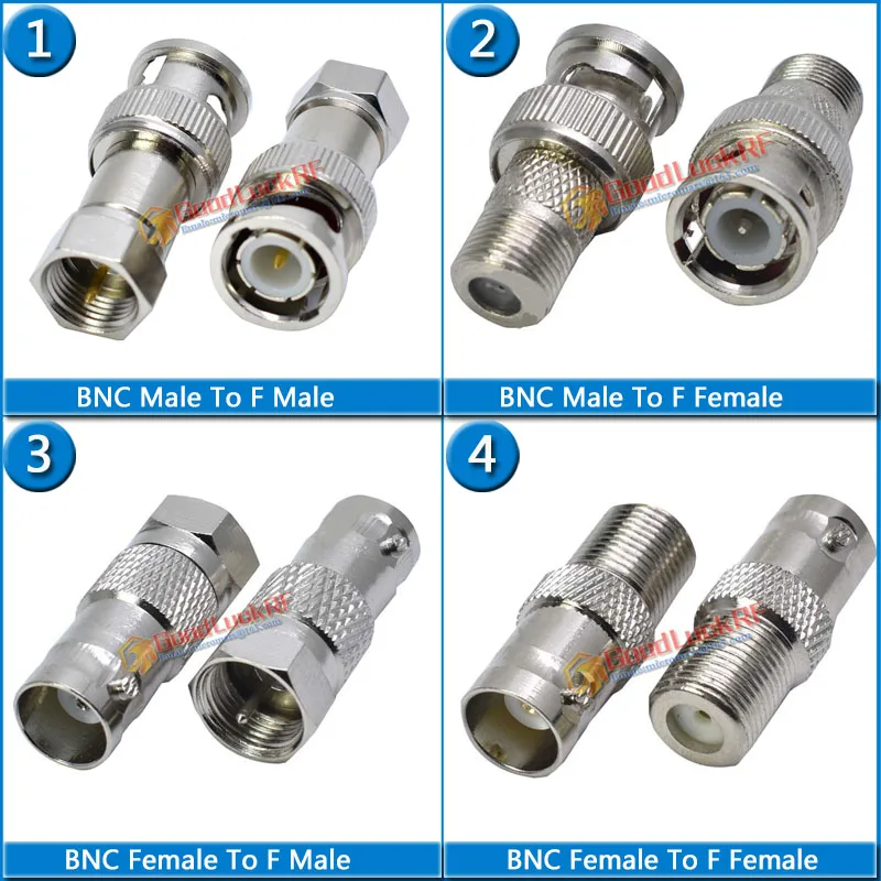 Kit Set Q9 BNC to TV F Connector Socket BNC Male Female to F Female Male Plug Straight Coaxial RF Adapters Brass
Kit Set Q9 BNC to TV F Connector Socket BNC Male Female to F Female Male Plug Straight Coaxial RF Adapters Brass