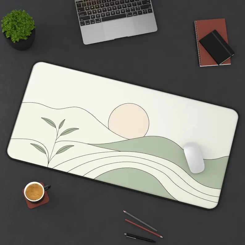 Landscape Desk Mat,Minimalist Nature Office Decor,Large Mouse Pad, Matcha Sage Green Aesthetic,Home Office Gift,Desk Accessories
Landscape Desk Mat,Minimalist Nature Office Decor,Large Mouse Pad, Matcha Sage Green Aesthetic,Home Office Gift,Desk Accessories