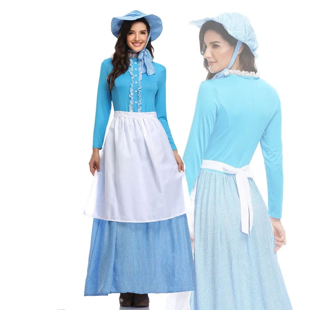 Women Halloween Idyllic Farm Apron Maid Costume California Costumes Women's Pioneer Cosplay Blue Fancy Dress Plus Size
Women Halloween Idyllic Farm Apron Maid Costume California Costumes Women's Pioneer Cosplay Blue Fancy Dress Plus Size