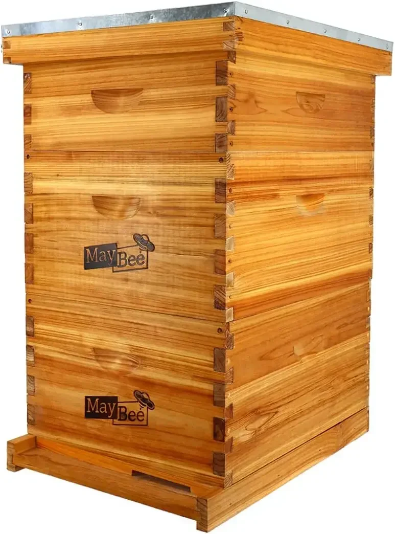 Bestseller10-Frame Langstroth Beehive Dipped in 100% Beeswax, Complete Bee Hives and Supplies Starter Kit Includes 2 Deep Hive B
Bestseller10-Frame Langstroth Beehive Dipped in 100% Beeswax, Complete Bee Hives and Supplies Starter Kit Includes 2 Deep Hive B