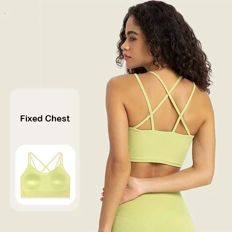 Lemon Wome Fixed Cup Like a Cloud Ribbed Bra Fitness Workout Crop Top Strappy V Neck Light Support Smooth Women Sport Yoga Bras
Lemon Wome Fixed Cup Like a Cloud Ribbed Bra Fitness Workout Crop Top Strappy V Neck Light Support Smooth Women Sport Yoga Bras