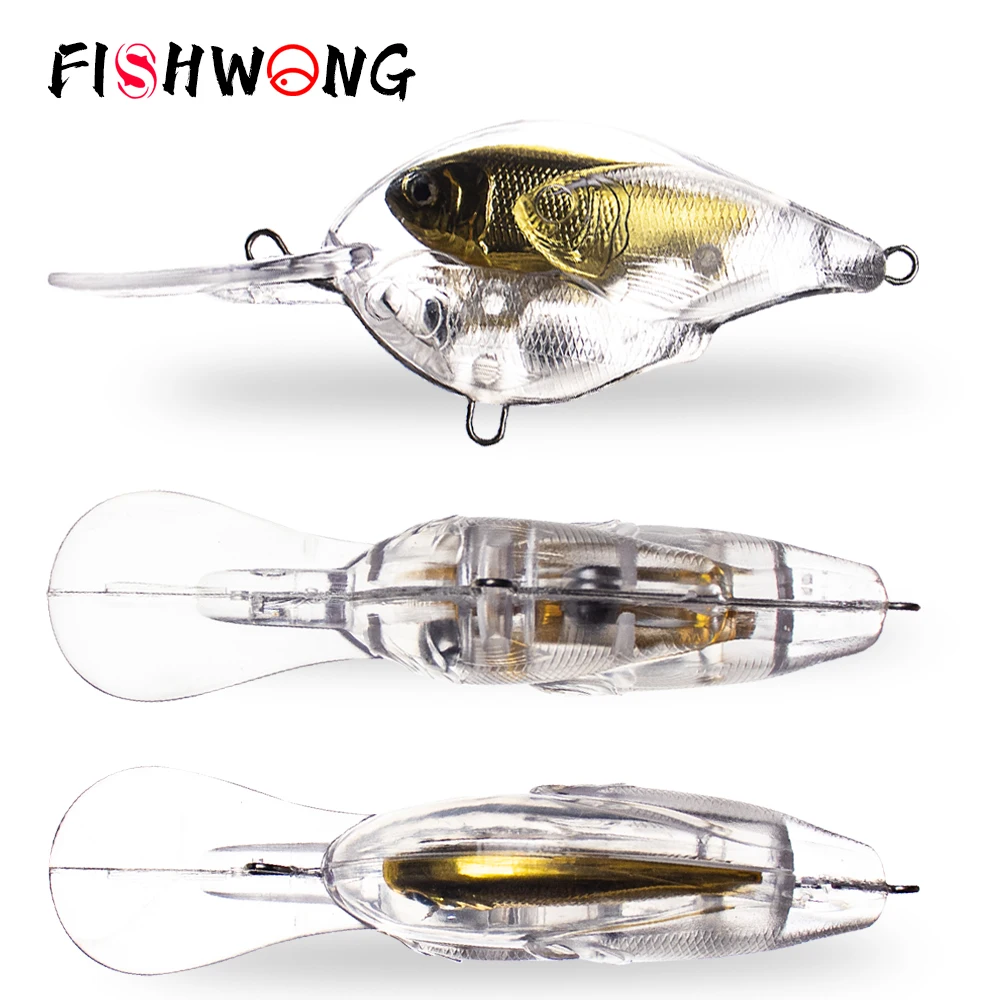 FISHWONG 10PCS Unpainted Crankbait Blanks Lure Small Fish Inside 9.5CM 15.5G Floating Artificial Hard Bait DIY Fishing Lure
FISHWONG 10PCS Unpainted Crankbait Blanks Lure Small Fish Inside 9.5CM 15.5G Floating Artificial Hard Bait DIY Fishing Lure