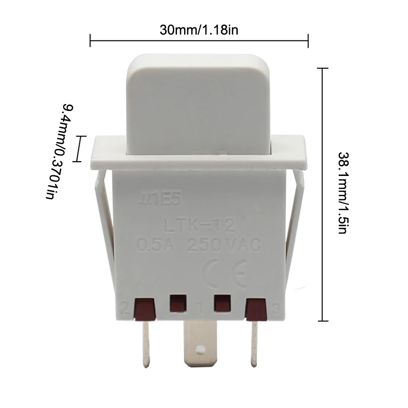 Normally Open Closed Refrigerator Anti Tipping Switch 3 Pin Safety Device For Fridge Freezer Protection Part
Normally Open Closed Refrigerator Anti Tipping Switch 3 Pin Safety Device For Fridge Freezer Protection Part