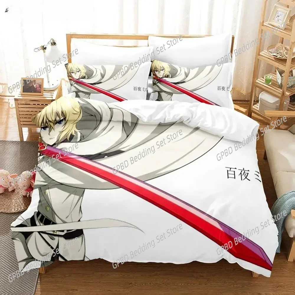 Anime Seraph of the End Comfortable Duvet Quilt Cover Pillowcase Bedding Set Children Bedroom Decoration Home Textile
Anime Seraph of the End Comfortable Duvet Quilt Cover Pillowcase Bedding Set Children Bedroom Decoration Home Textile