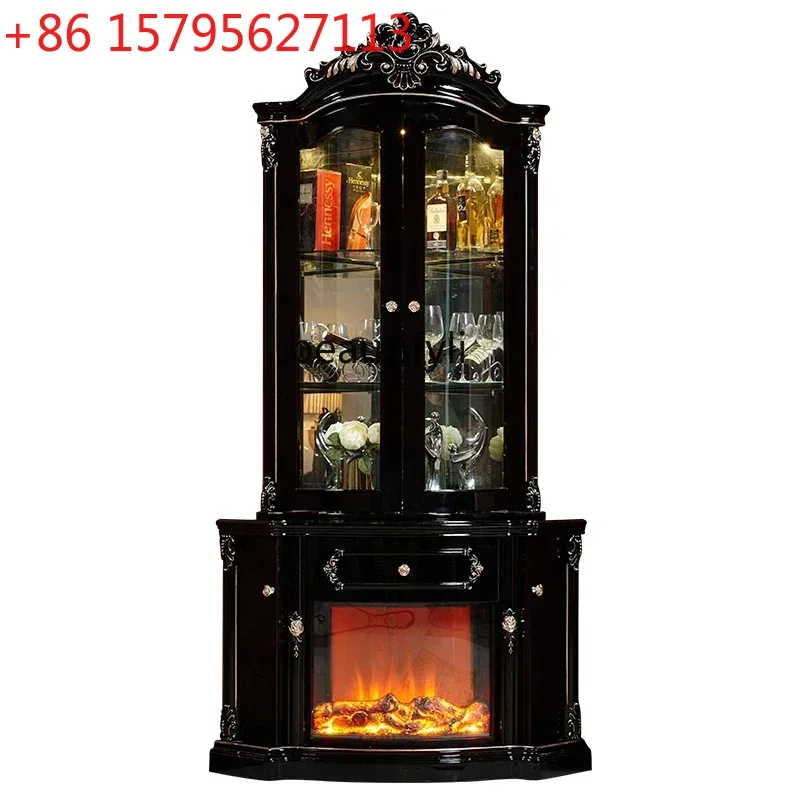 Угловой шкаф в европейском стиле, цвета эбенового дерева, с камином, витрина для гостиной, в американском стиле, роскошный, полукруглый, пятиугольный
Угловой шкаф в европейском стиле, цвета эбенового дерева, с камином, витрина для гостиной, в американском стиле, роскошный, полукруглый, пятиугольный
