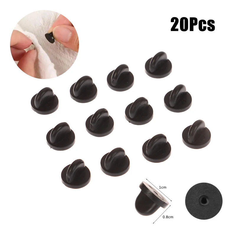 20 шт., черная прозрачная резиновая брошь, булавка на спине, держатель для значка, аксессуары для броши
20 шт., черная прозрачная резиновая брошь, булавка на спине, держатель для значка, аксессуары для броши