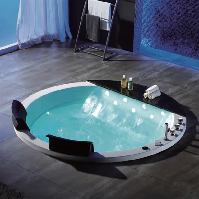 STLFDrop-in Black Solid Surface Stone Tops Round Whirlpool Bathtub Acrylic Massage Bath Tub With Color Leds Bubbles
STLFDrop-in Black Solid Surface Stone Tops Round Whirlpool Bathtub Acrylic Massage Bath Tub With Color Leds Bubbles