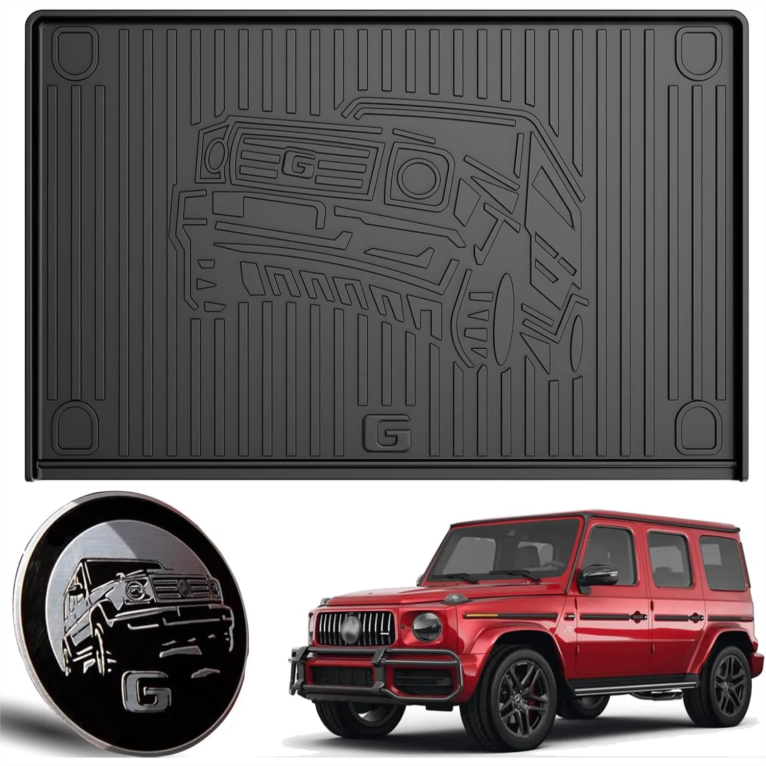 Custom Fit Cargo Liner for 2019-2026 Mercedes-Benz G Class/G550/G580/AMG G63 SUV - All Weather TPE Trunk Mat
Custom Fit Cargo Liner for 2019-2026 Mercedes-Benz G Class/G550/G580/AMG G63 SUV - All Weather TPE Trunk Mat