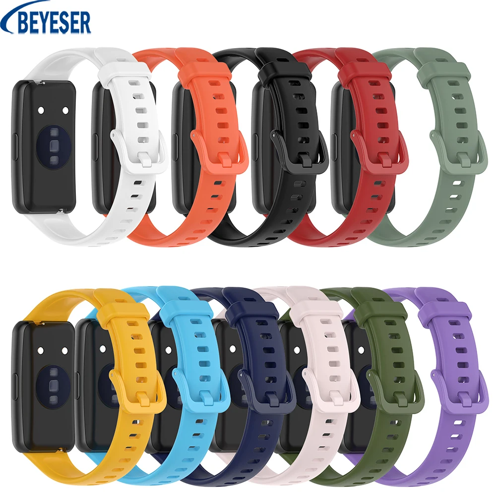Solid Color Silicone Strap For Huawei Band 7 SmartWatch Replacement Bracelet Wristband Sports Breathable Waterproof WatchBand
Solid Color Silicone Strap For Huawei Band 7 SmartWatch Replacement Bracelet Wristband Sports Breathable Waterproof WatchBand