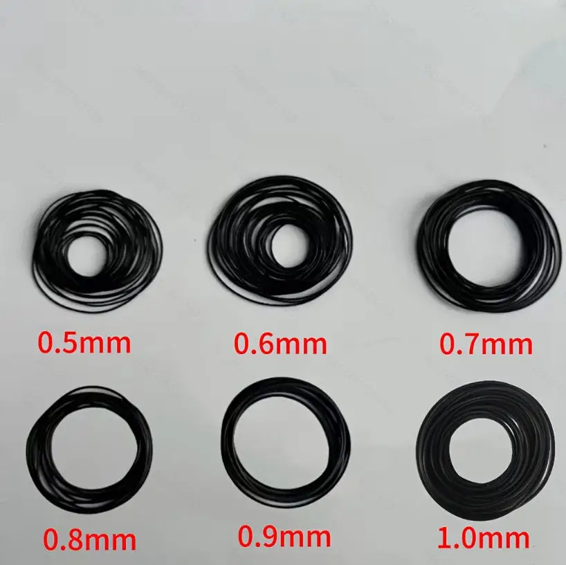 1 Bag Watch Back Case Seal Waterproof Gasket 0.5mm 0.6mm 0.7mm 0.8mm 0.9mm 1.0mm Thickness Rubber O Ring for Watches 10PCS/bag
1 Bag Watch Back Case Seal Waterproof Gasket 0.5mm 0.6mm 0.7mm 0.8mm 0.9mm 1.0mm Thickness Rubber O Ring for Watches 10PCS/bag
