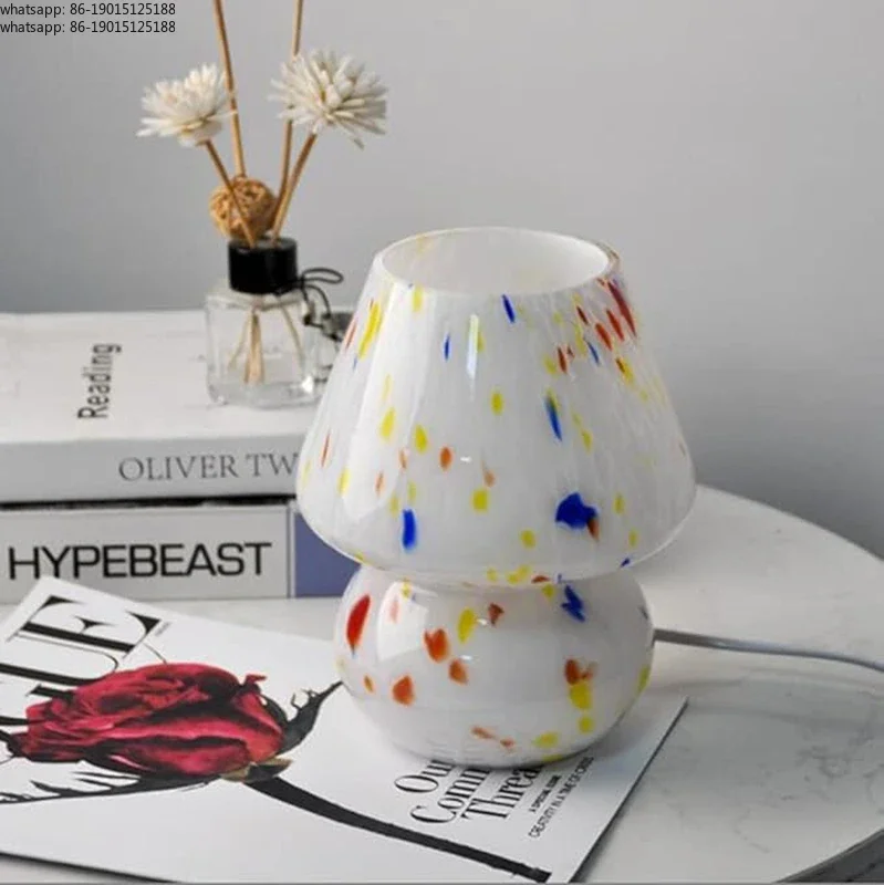 Bedroom living room mushroom lamp Bauhaus vintage Nordic ins girly internet-famous bedside glass ambient nightlight
Bedroom living room mushroom lamp Bauhaus vintage Nordic ins girly internet-famous bedside glass ambient nightlight
