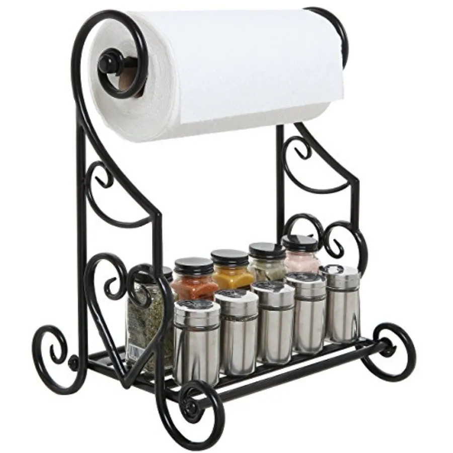 Gothic Paper Towel Holder Heart Scroll Metal Paper Towel Holder Stand with Slatted Condiment Shelf Rack Decorative Kitchen Deco
Gothic Paper Towel Holder Heart Scroll Metal Paper Towel Holder Stand with Slatted Condiment Shelf Rack Decorative Kitchen Deco