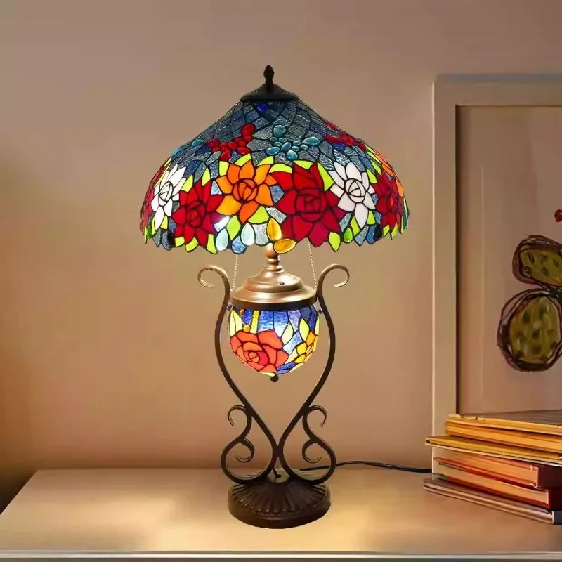 European foreign trade rose glass desk lamp master bedroom bedside dining room living room
European foreign trade rose glass desk lamp master bedroom bedside dining room living room
