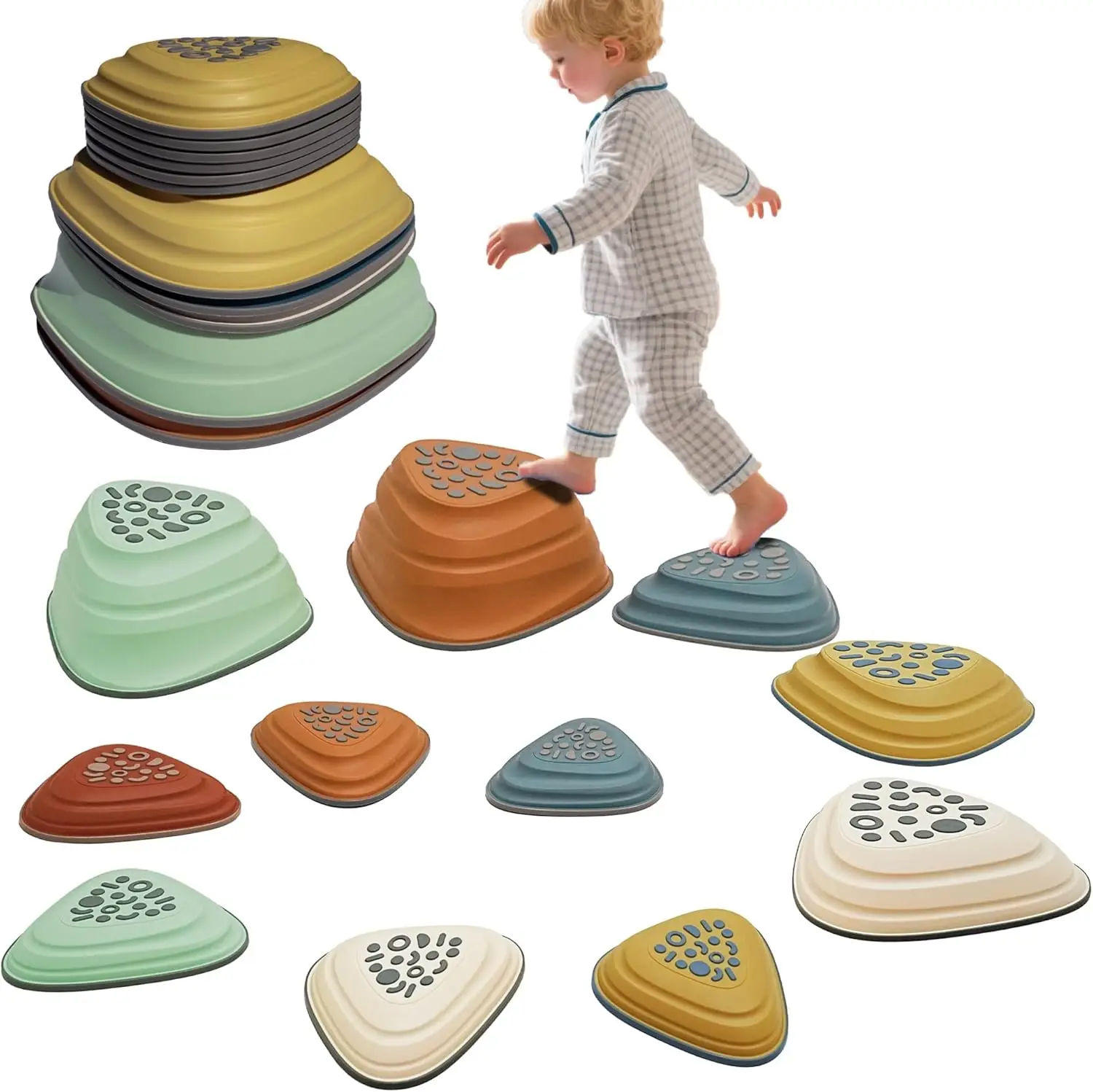 11PCS Non-Slip Balance Stepping Stones for Kids Ages 3-8 – Safe & Fun Triangular Design
11PCS Non-Slip Balance Stepping Stones for Kids Ages 3-8 – Safe & Fun Triangular Design