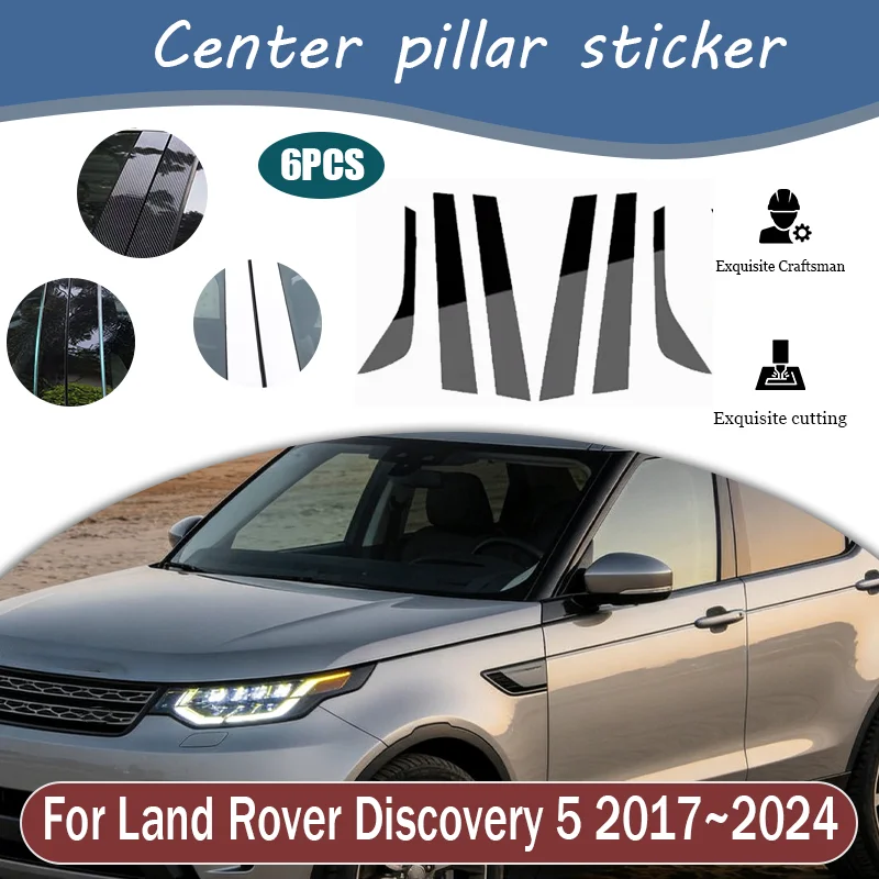 6PCS Car Window Trim Cover For Land Rover Discovery 5 2017~2024 Center Column Pillar Stickers Tools Auto Accessories
6PCS Car Window Trim Cover For Land Rover Discovery 5 2017~2024 Center Column Pillar Stickers Tools Auto Accessories