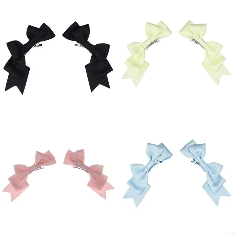 P88B 2pcs Ribbon Bow Hair Clip Large Hair Barrettes Hair Pins Styling Hair Accessory
P88B 2pcs Ribbon Bow Hair Clip Large Hair Barrettes Hair Pins Styling Hair Accessory