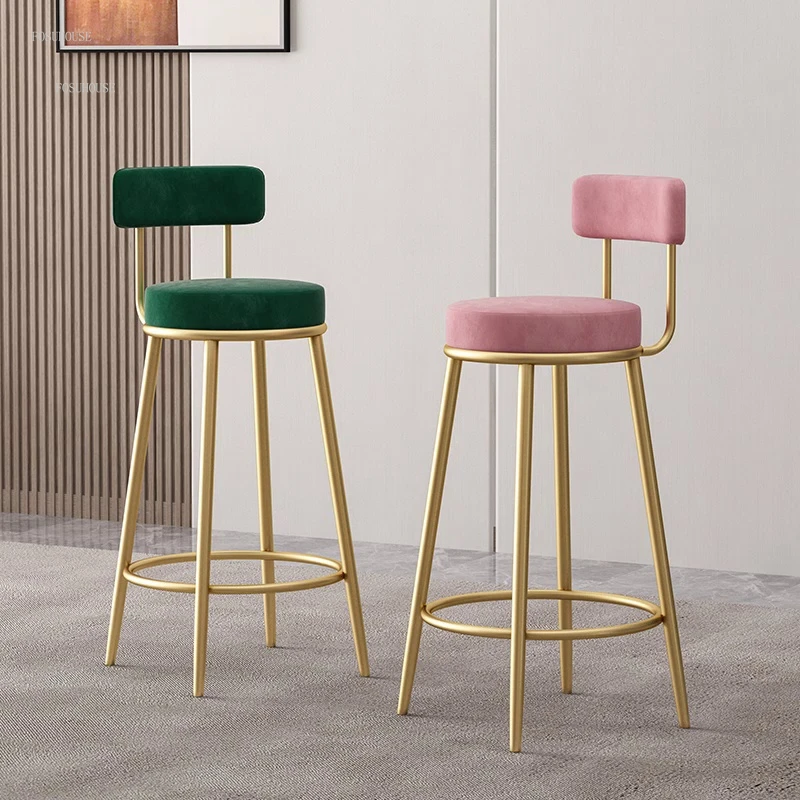 Nordic Iron Bar Chairs Light Luxury Home Kitchen Furniture Golden Bar Chair Designer Hotel Front Desk Leisure High Bar Stool
Nordic Iron Bar Chairs Light Luxury Home Kitchen Furniture Golden Bar Chair Designer Hotel Front Desk Leisure High Bar Stool