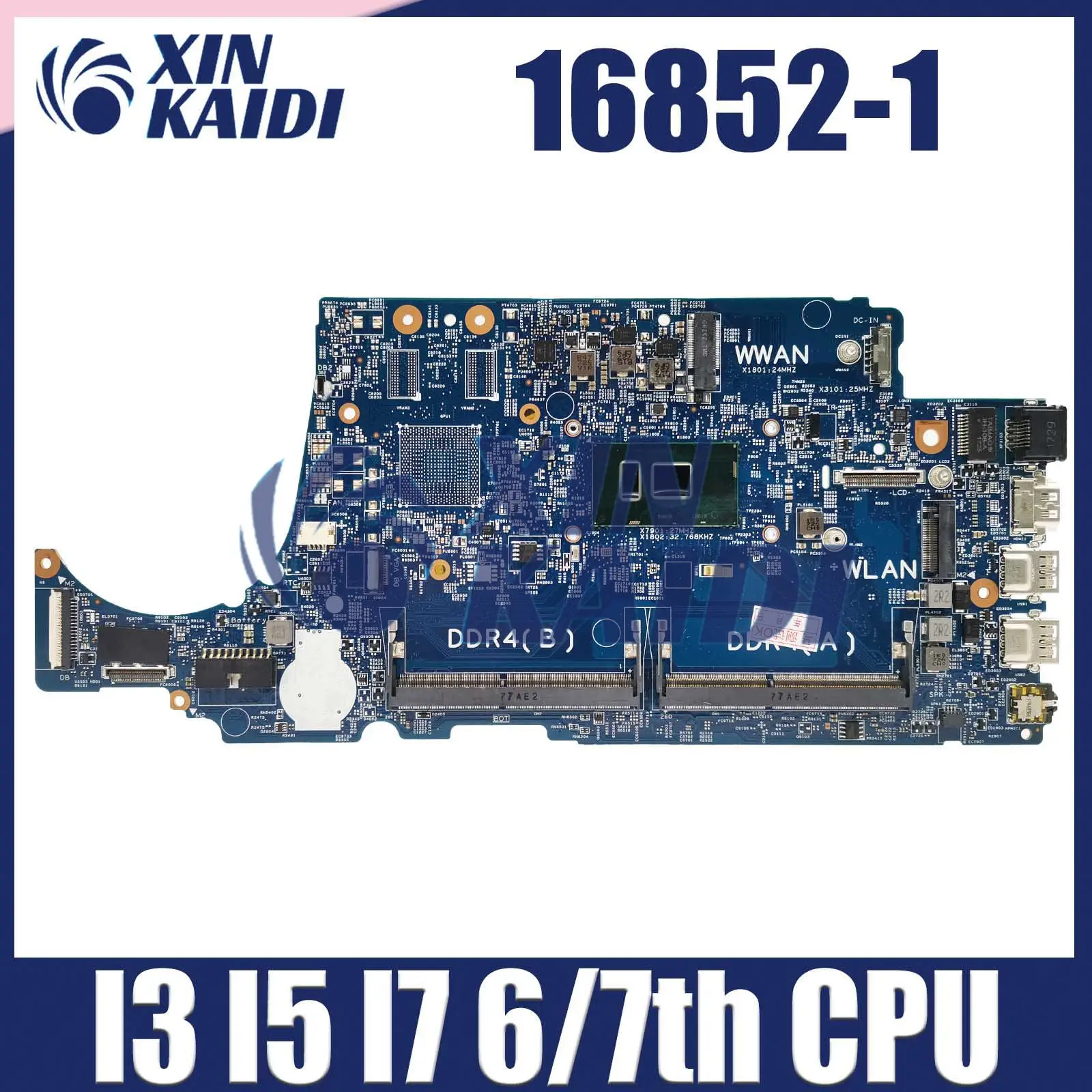Laptop Mainboard For DELL Latitude 16852-1 3480 3580 004JRR 0TD9WG 08NCKY 02V63C Computer Motherboard i3 i5 i7 6th 7th Gen CPU
Laptop Mainboard For DELL Latitude 16852-1 3480 3580 004JRR 0TD9WG 08NCKY 02V63C Computer Motherboard i3 i5 i7 6th 7th Gen CPU