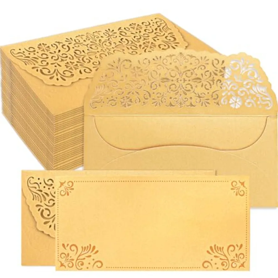 24PCS Gold Money Envelopes for Cash Glitter Graduation Wedding Envelopes for Cash Gift Laser Cut Currency Holders Ramadan Birth
24PCS Gold Money Envelopes for Cash Glitter Graduation Wedding Envelopes for Cash Gift Laser Cut Currency Holders Ramadan Birth