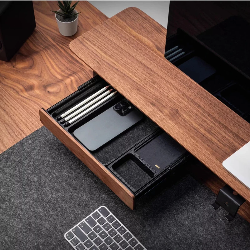 Under Desk Organizer Drawer M-Series Soft-Closing Slide Tray Solid Walnut Storage Box Quiet Damping Storage Case for Office
Under Desk Organizer Drawer M-Series Soft-Closing Slide Tray Solid Walnut Storage Box Quiet Damping Storage Case for Office