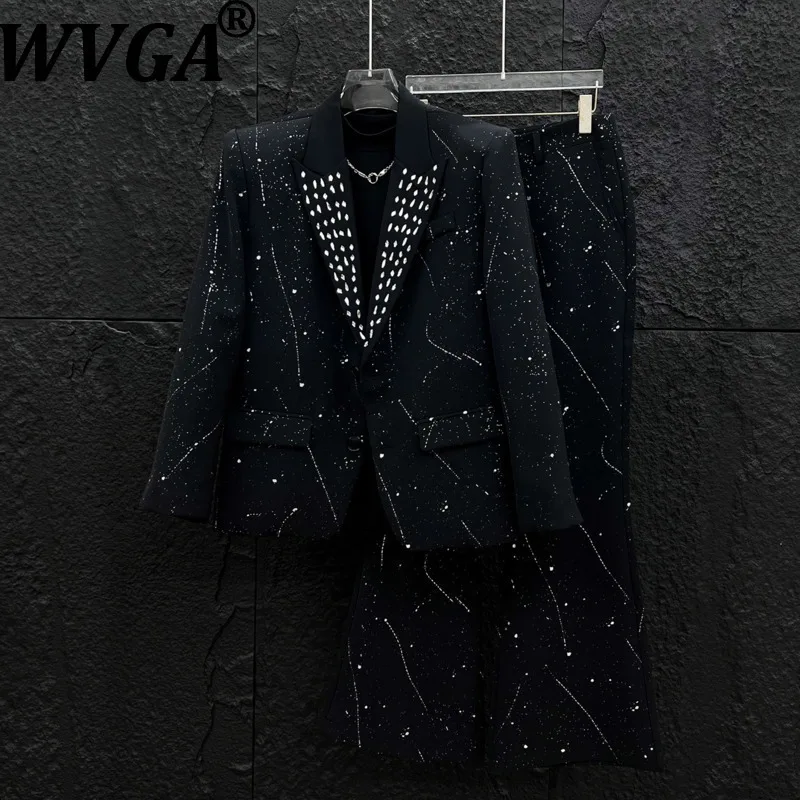 WVGA весна осень новый мужской звездное небо с бриллиантами модный пиджак нишевый стильный повседневный дизайн с брызгами чернил расклешенный костюм брюки W8614
WVGA весна осень новый мужской звездное небо с бриллиантами модный пиджак нишевый стильный повседневный дизайн с брызгами чернил расклешенный костюм брюки W8614