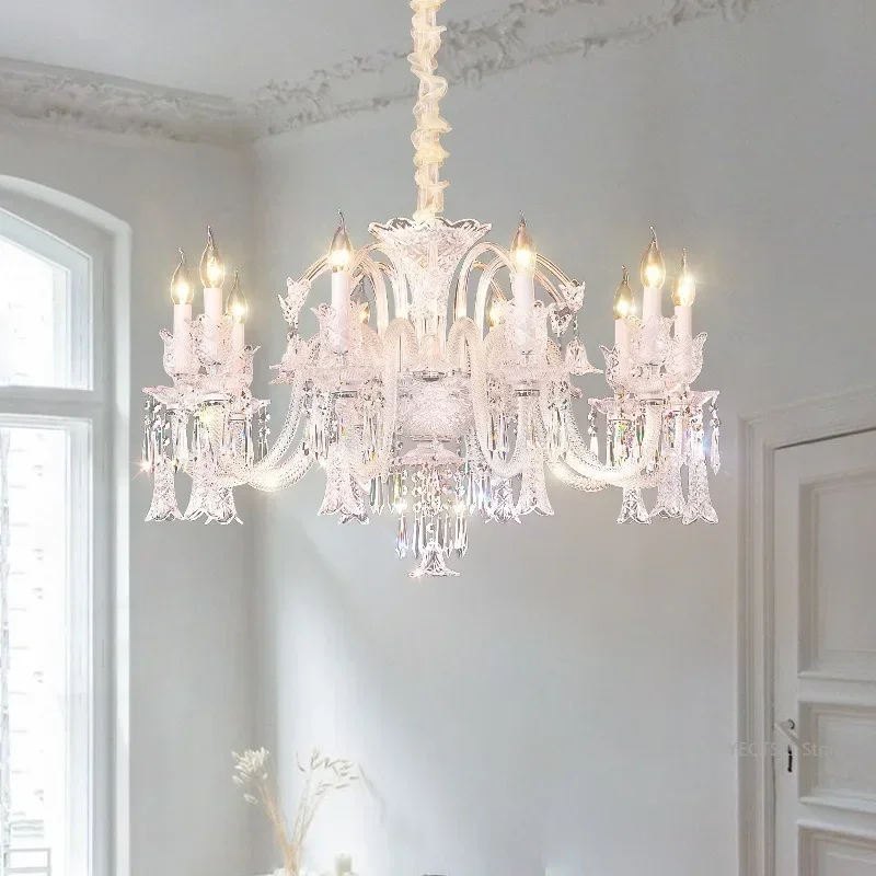 GHEUVNJ European crystal living room pendant light French light luxury creative personality hall restaurant designer lighting f 
GHEUVNJ European crystal living room pendant light French light luxury creative personality hall restaurant designer lighting f