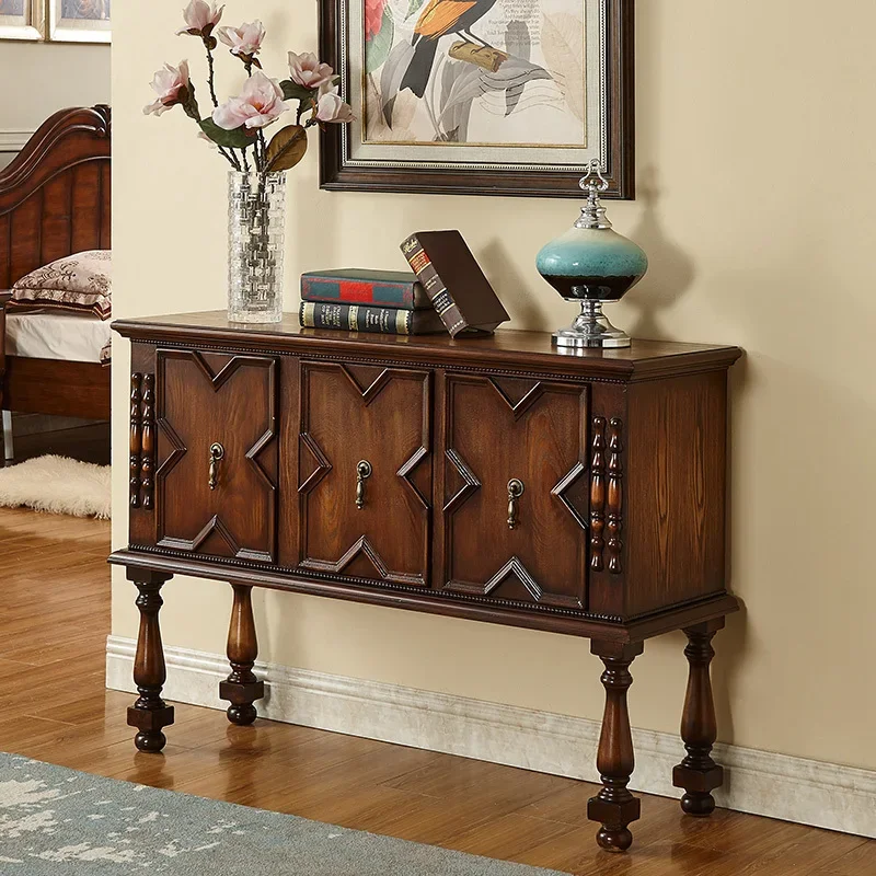 Living Room Lobby Solid Wood Multi-Functional Retro Porch European Ultra-Thin Hall Cabinet
Living Room Lobby Solid Wood Multi-Functional Retro Porch European Ultra-Thin Hall Cabinet