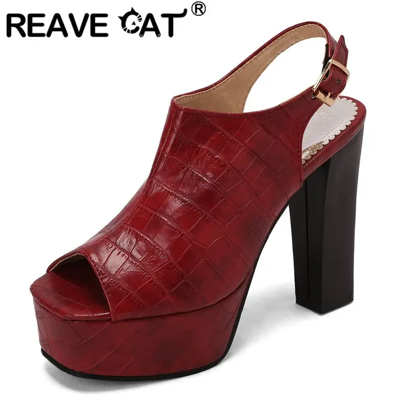 REAVE CAT 2025 Новый дизайн Женские сандалии с открытым носком на блочном каблуке 12 см Платформа 4 см Ремешок с пряжкой на спине Большой размер 41 42 43 Туфли для вечеринок
REAVE CAT 2025 Новый дизайн Женские сандалии с открытым носком на блочном каблуке 12 см Платформа 4 см Ремешок с пряжкой на спине Большой размер 41 42 43 Туфли для вечеринок
